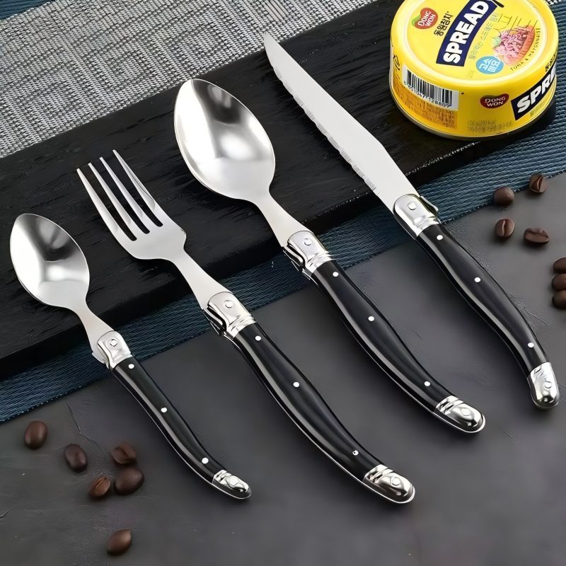 Commercial Kitchen Knives - 4-24pcs 8inch Laguiole Cutlery Steak Knives