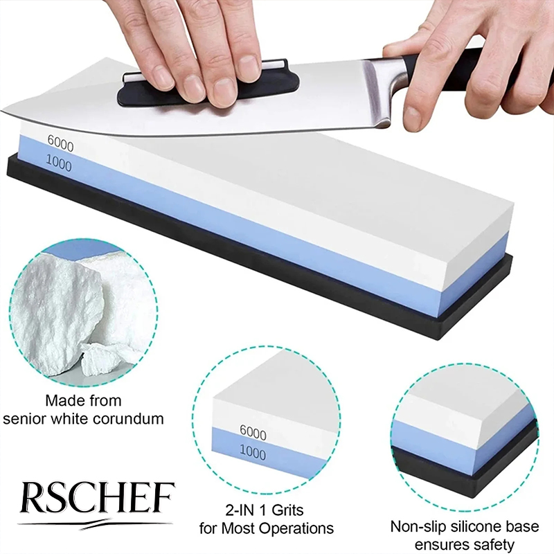 Commercial Kitchen Knives - Whetstone Sharpening Stones Professional Knife Sharpener