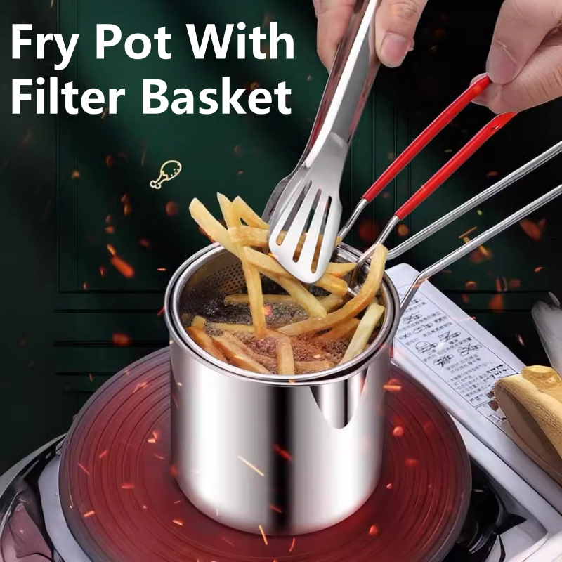 Commercial Kitchen Appliance - 304 Stainless Steel Deep Fryer Pot