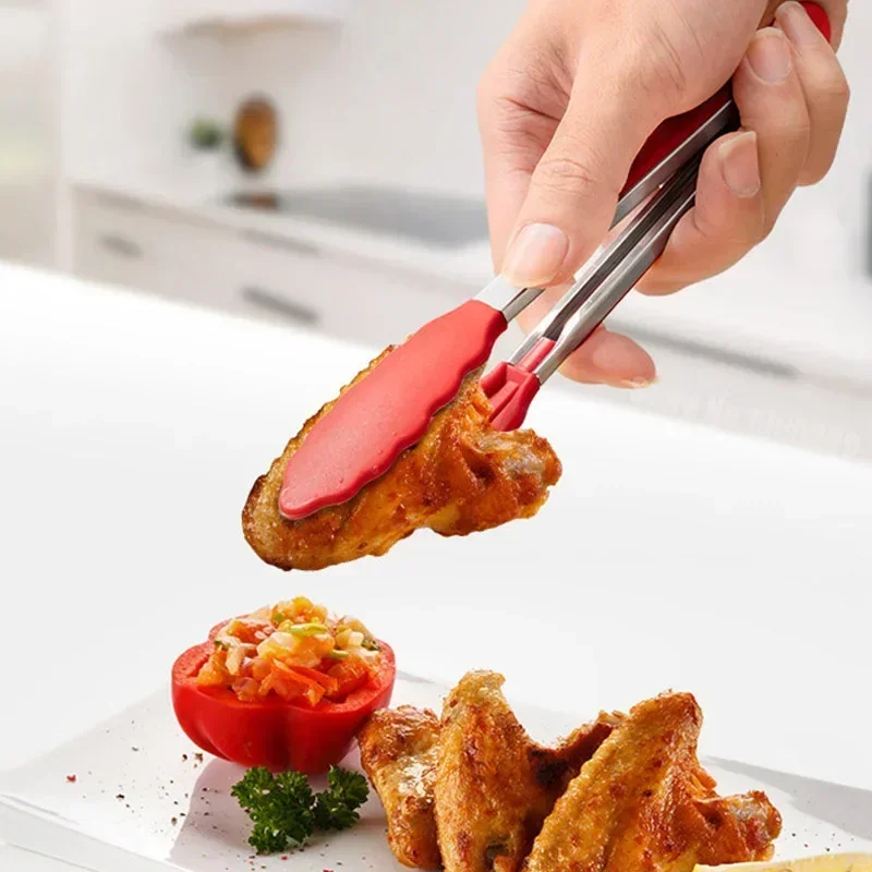 7 Inch Non-Slip Food Tongs Cre - огляд і ціна Commercial Kitchen Cooking