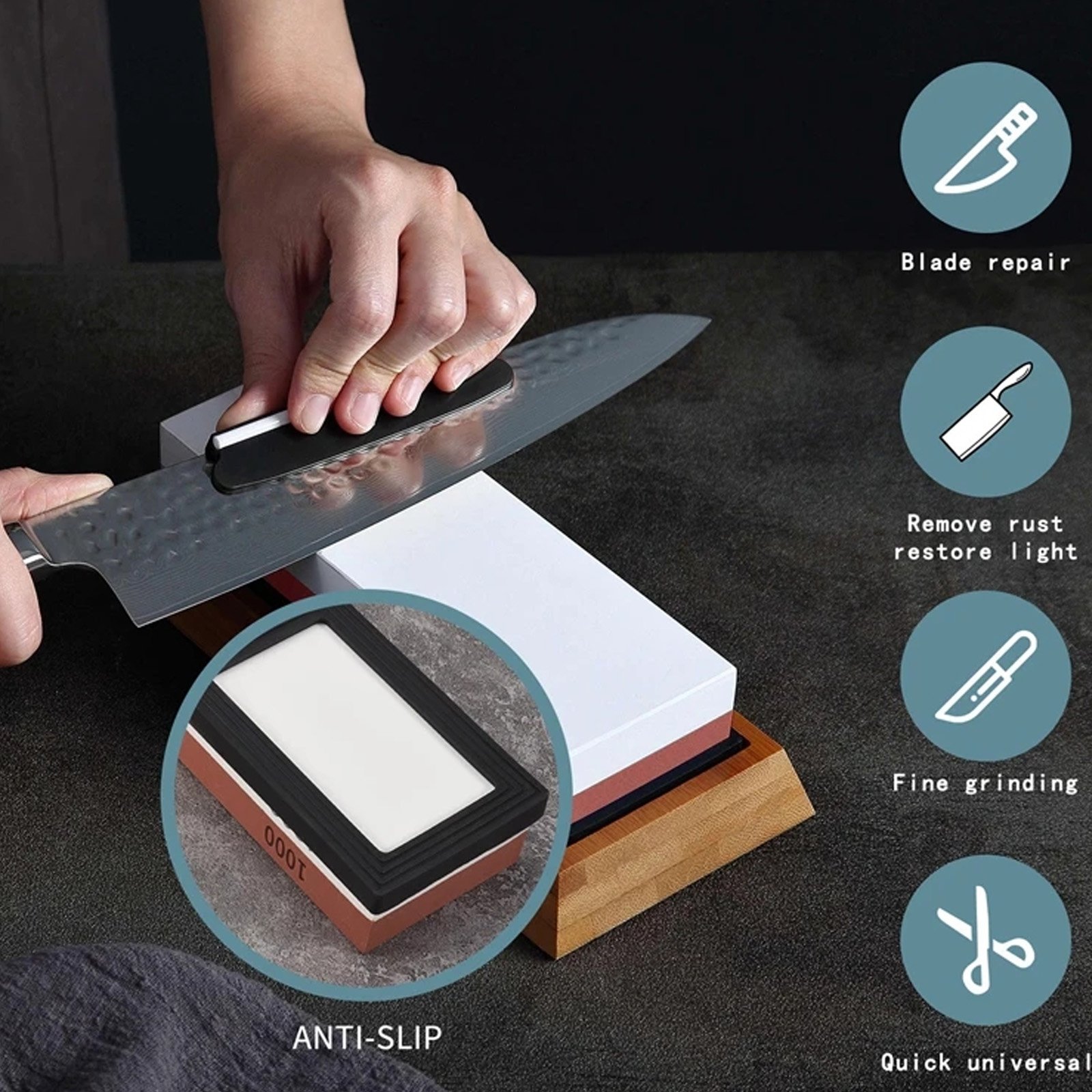 Whetstone Sharpening Stones Pr - огляд і ціна Commercial Kitchen Knives