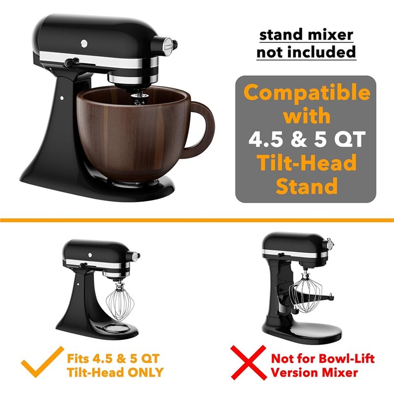 ABWM-Wooden Bowl Mixer For Kit - огляд і ціна Commercial Kitchenaid