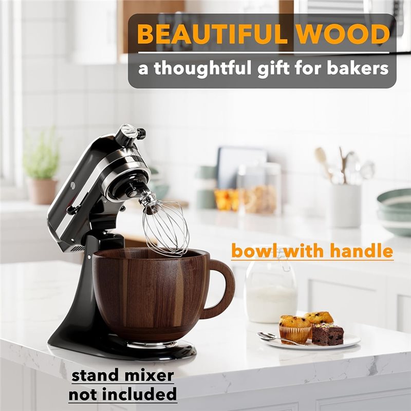 ABWM-Wooden Bowl Mixer For Kit - огляд і ціна Commercial Kitchenaid