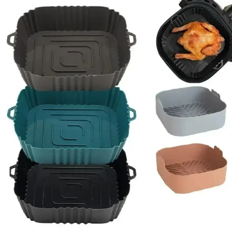 1PC Silicone Air Fryer Basket, - огляд і ціна Commercial Kitchen Cooking