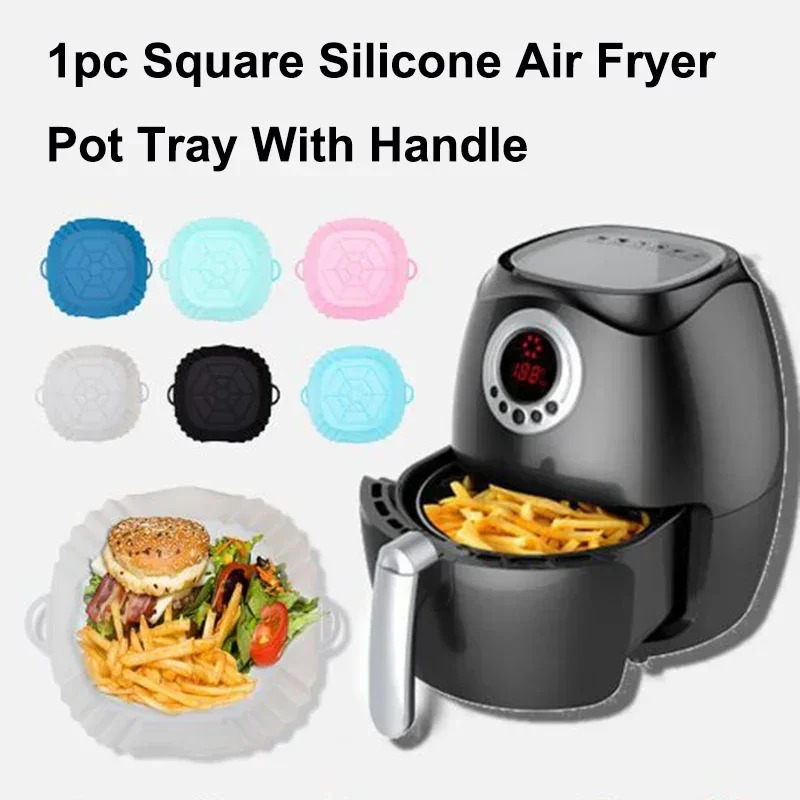 1PC Silicone Air Fryer Basket, - огляд і ціна Commercial Kitchen Cooking