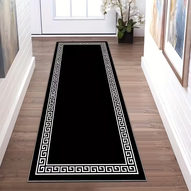 Black White Greek Key Border R - огляд і ціна Commercial Kitchen Mats Anti Fatigue