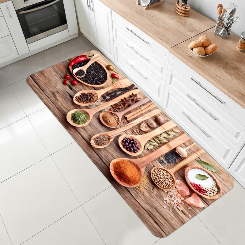 Kitchen Spice Herb Print Runne - огляд і ціна Commercial Kitchen Mats Anti Fatigue