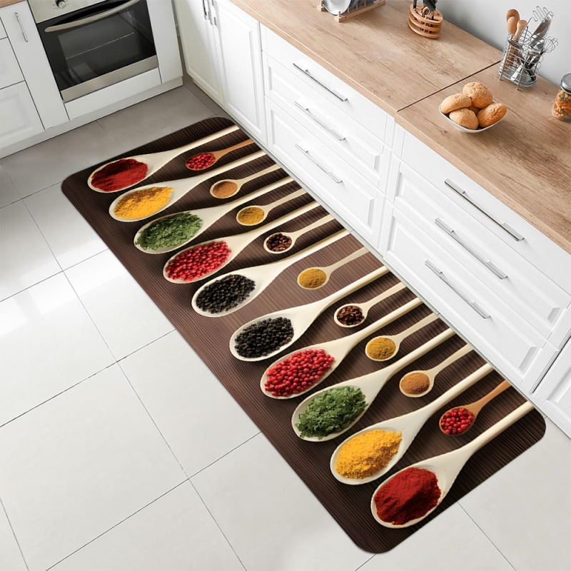 Kitchen Spice Herb Print Runne - огляд і ціна Commercial Kitchen Mats Anti Fatigue