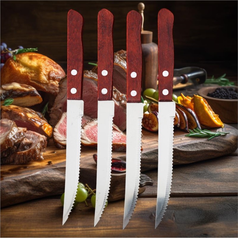 1-20 Pcs Stainless Steel Steak - огляд і ціна Commercial Kitchen Knives