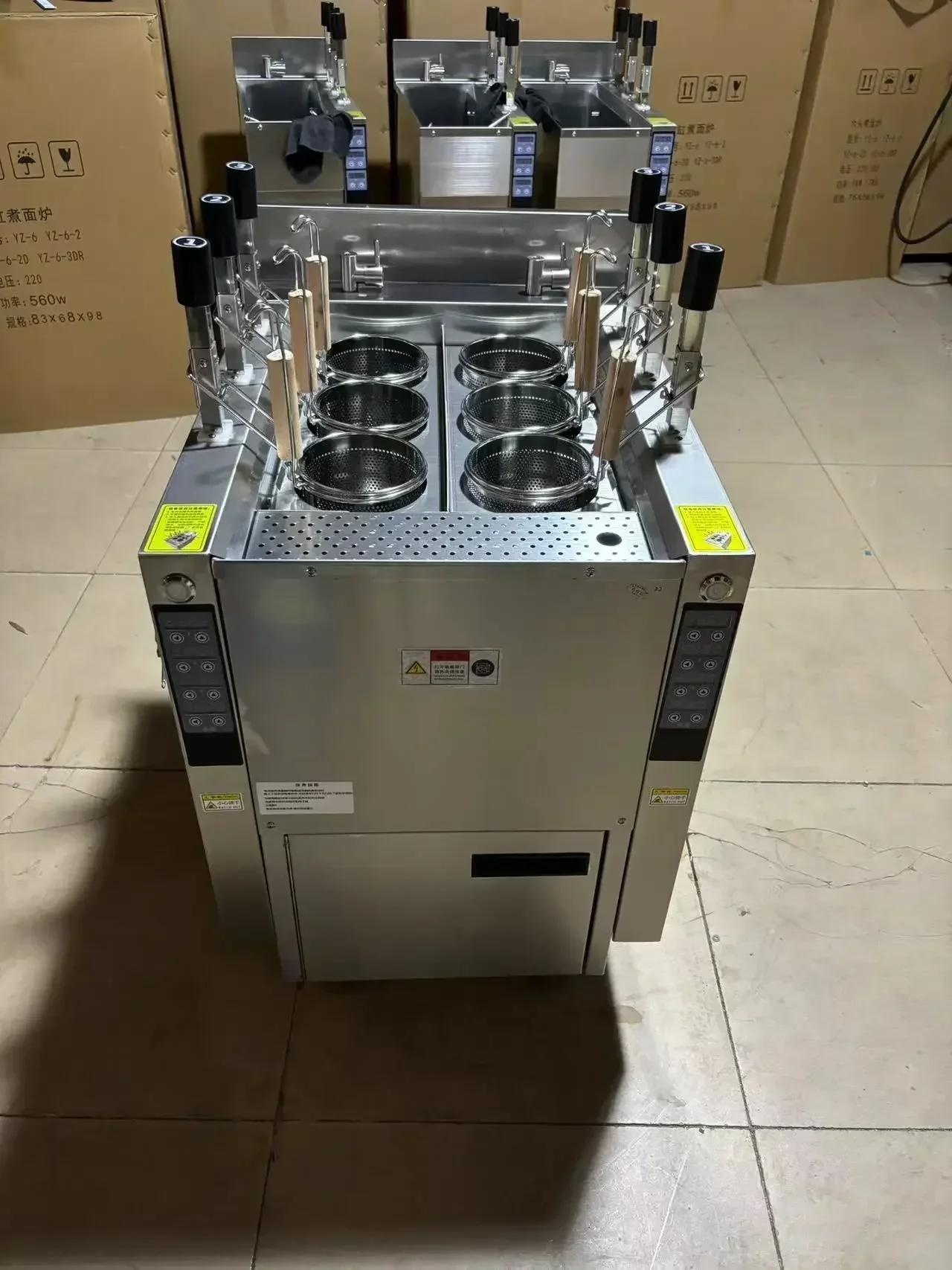 Auto-lift Pasta Cooker with 6  - огляд і ціна Commercial Kitchen Boiler
