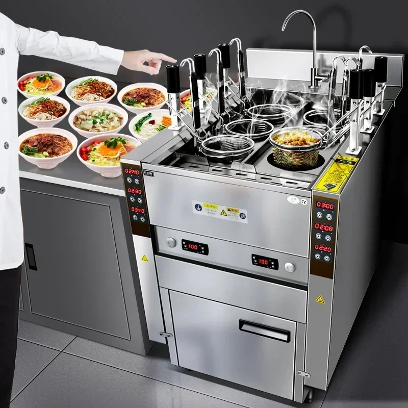 Auto-lift Pasta Cooker with 6  - огляд і ціна Commercial Kitchen Boiler