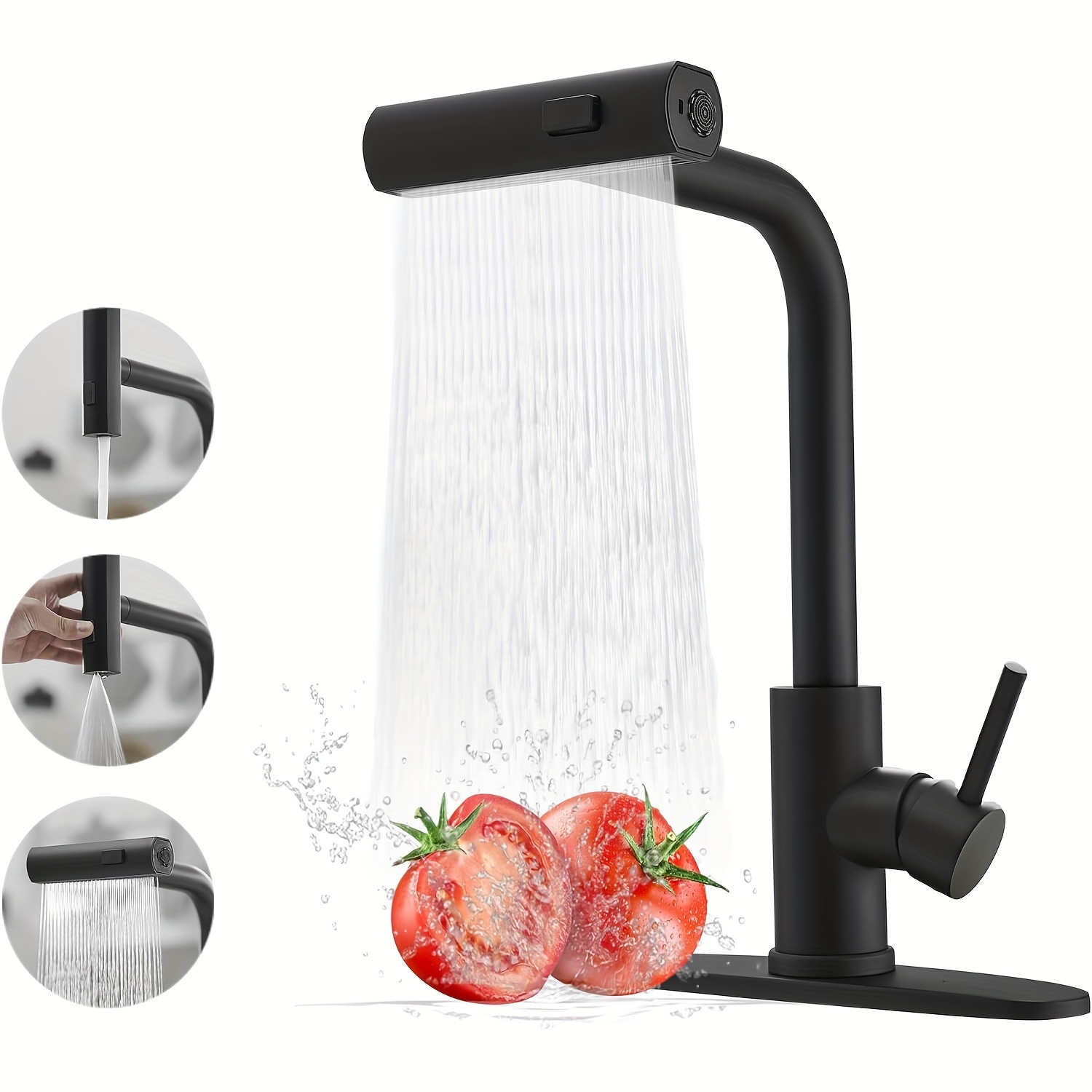 1 PC Black Kitchen Faucet With - огляд і ціна Commercial Kitchen Utensils
