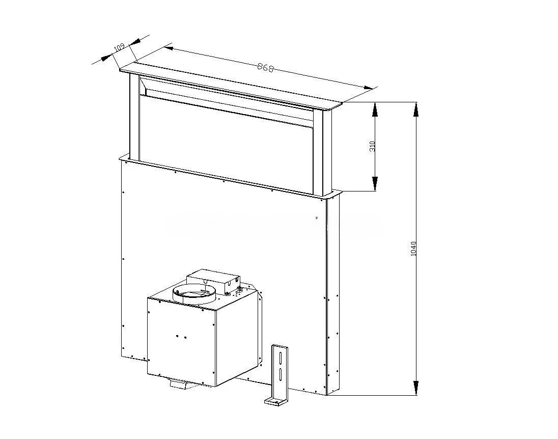 90cm Ultra-Thin Slide-Out Down - огляд і ціна Commercial Kitchen Hood Installation
