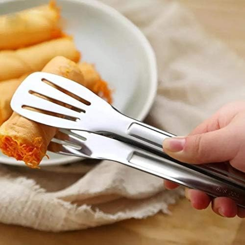 Stainless Steel Food Tongs Kit - огляд і ціна Commercial Kitchen Cooking