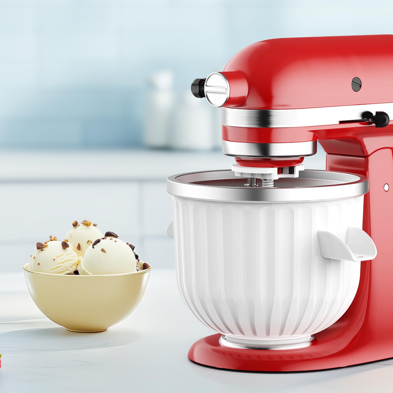 2 Quart Ice Cream Maker Attach - огляд і ціна Commercial Kitchenaid