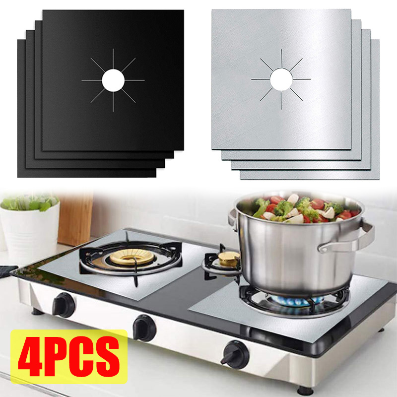 1/4PCS Gas Stove Protector Coo - огляд і ціна Commercial Kitchen Hood Installation