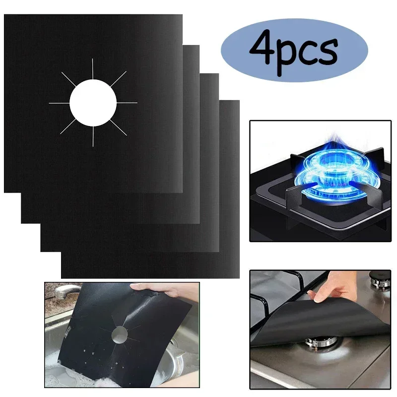 1/4PCS Gas Stove Protector Coo - огляд і ціна Commercial Kitchen Hood Installation