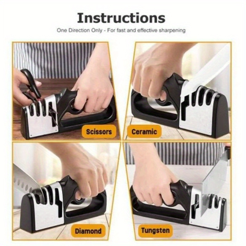4-in-1 Professional Tungsten F - огляд і ціна Commercial Kitchen Knives
