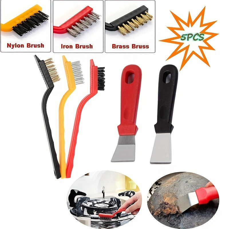 5-Piece Kitchen Cleaning Brush - огляд і ціна Commercial Kitchen Hood Installation