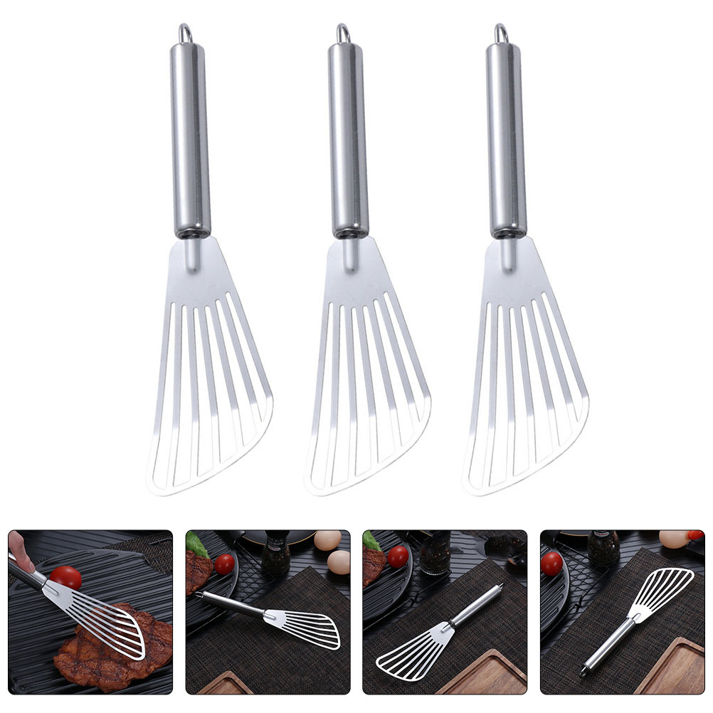 3pcs Stainless Steel Spatula F - огляд і ціна Commercial Kitchen Cooking