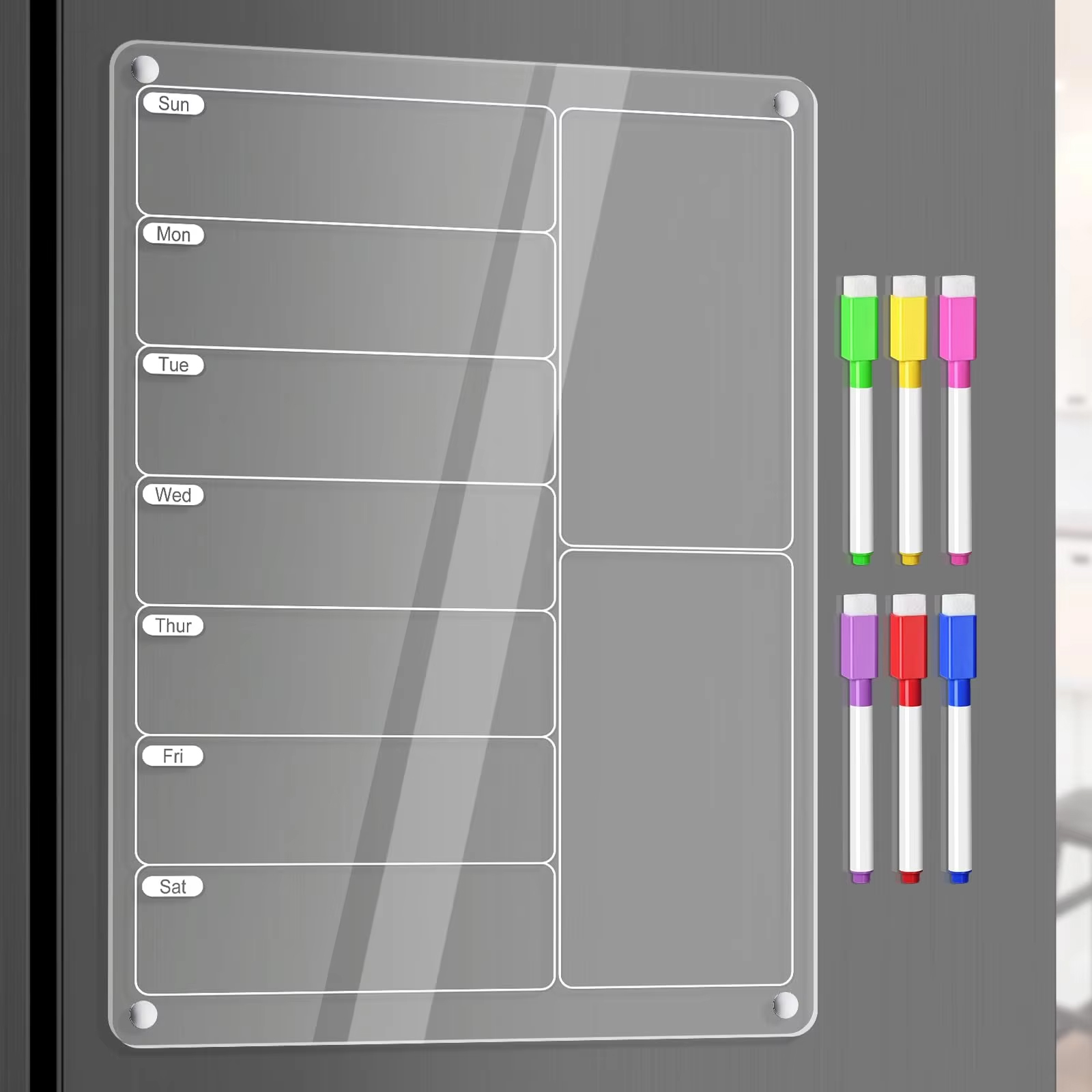 Acrylic Meal Planner Magnetic  - огляд і ціна Commercial Kitchen Layout