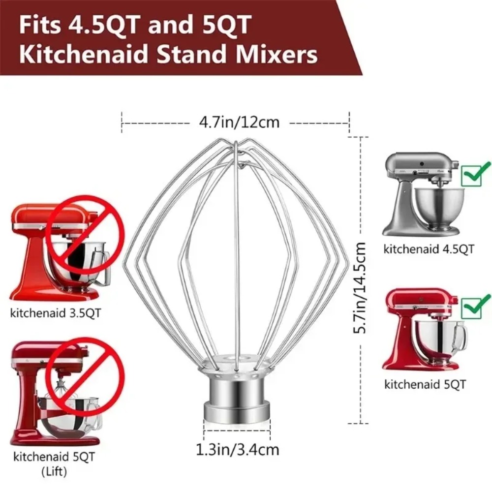 6 Wire Steel Whisk Whip for Ki - огляд і ціна Commercial Kitchenaid