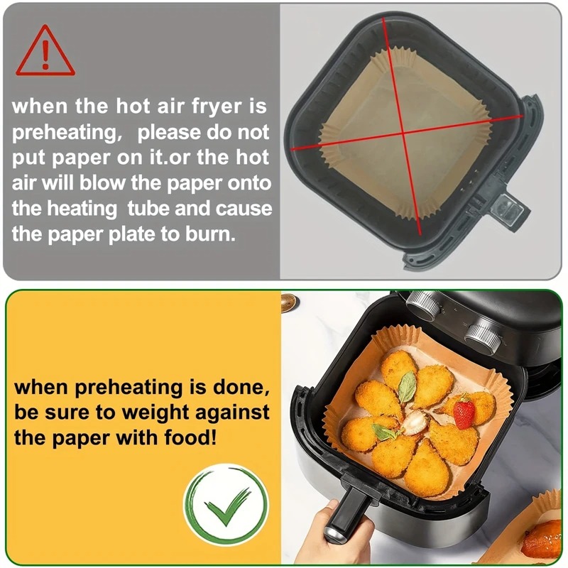 Air Fryer Paper Liners Disposa - огляд і ціна Commercial Kitchen Appliance